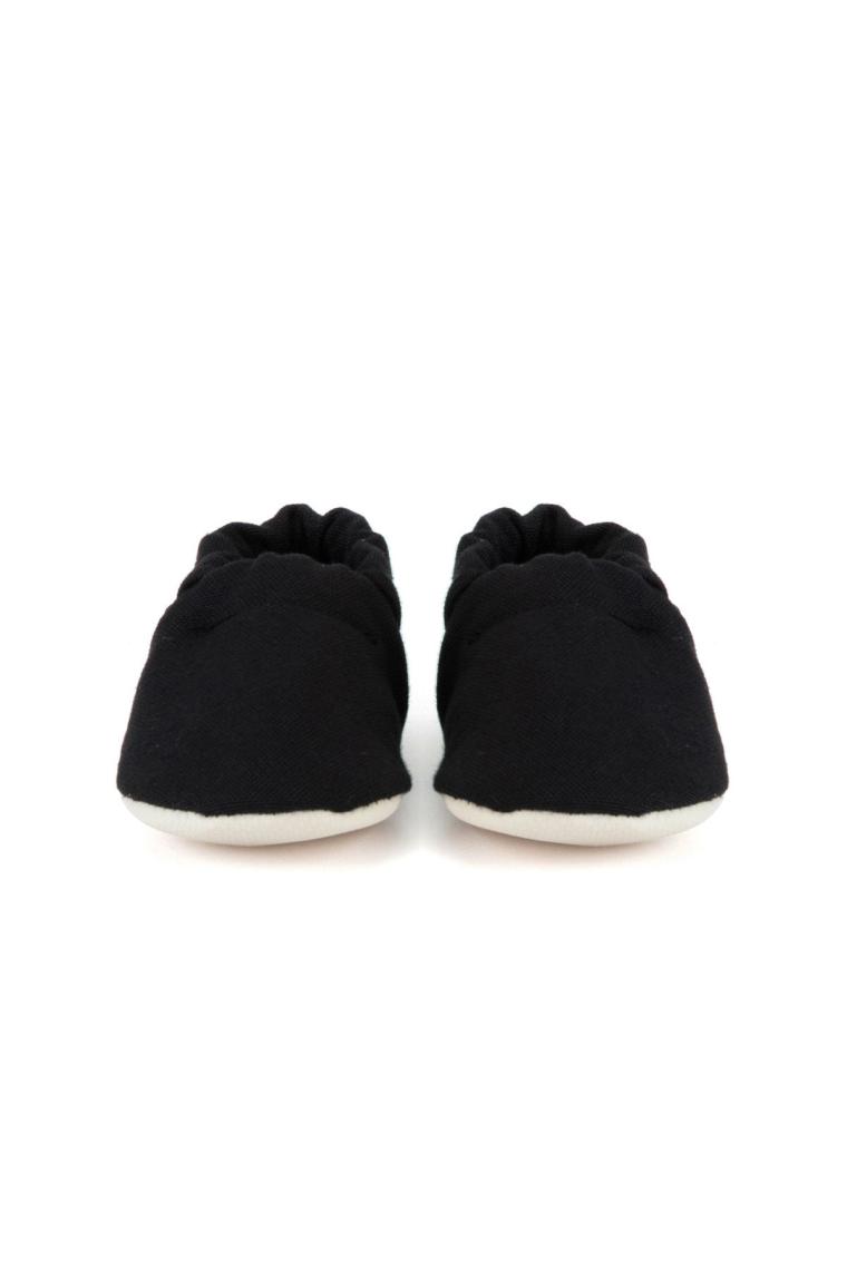 Caluu Baby Oeko-Tex Pamuklu Bebek Patik Siyah