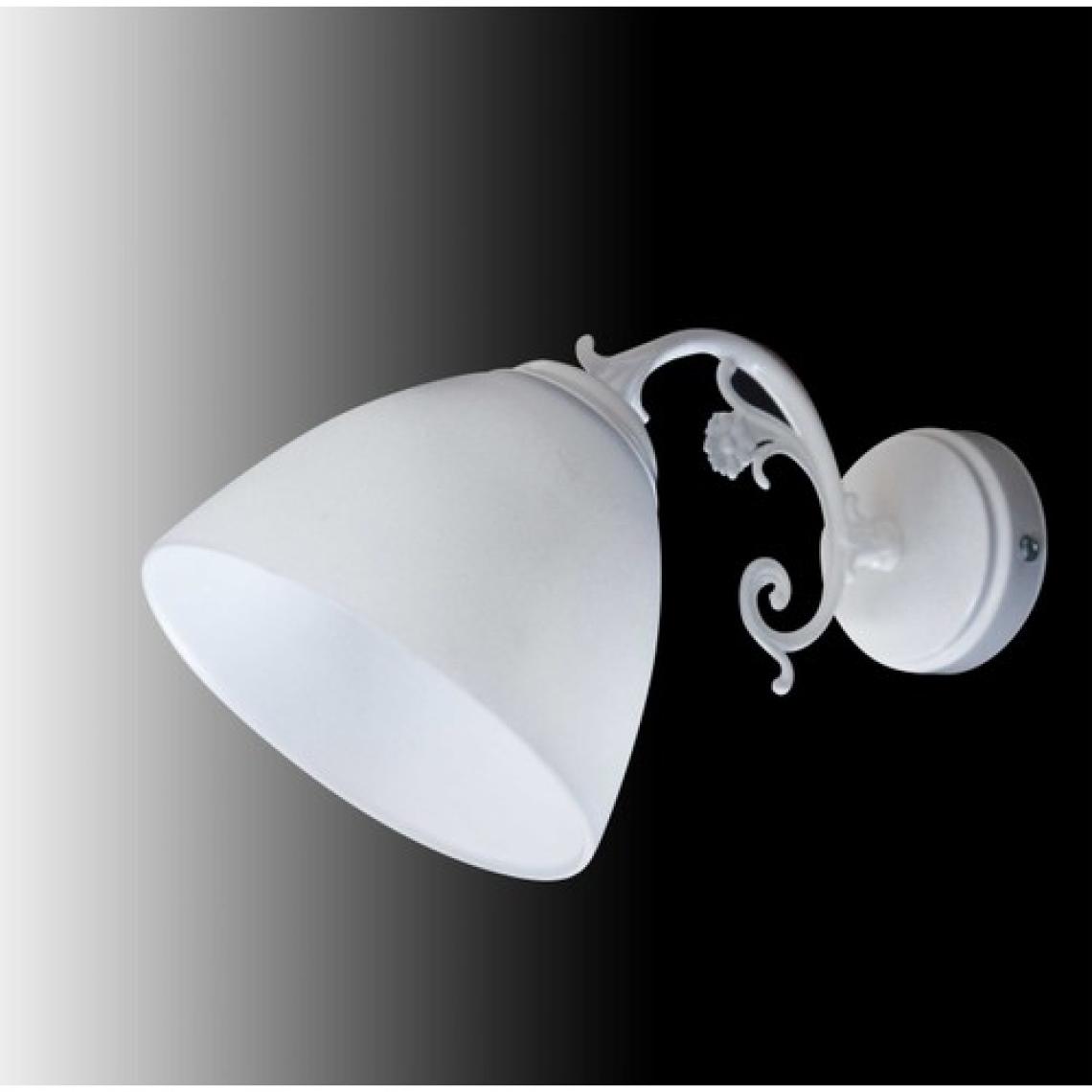 D-Light Zamak Çiçek Aplik Beyaz