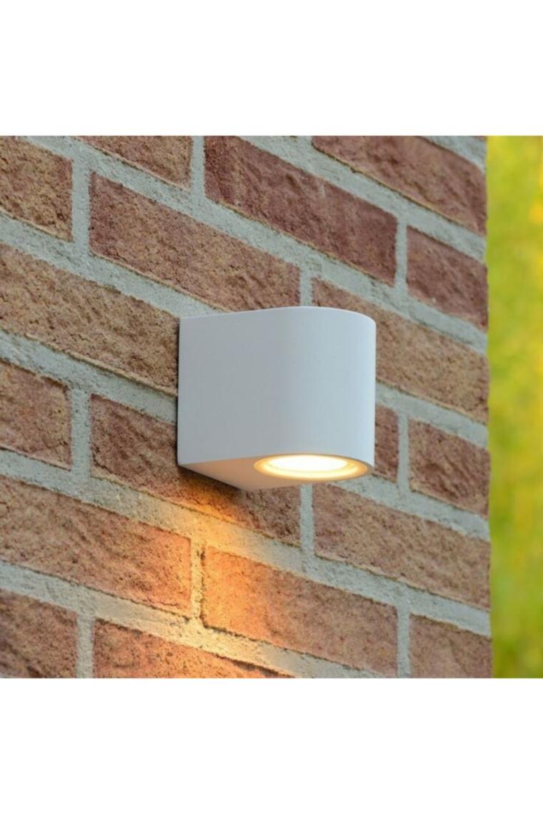 Full Reyon 7 Watt Beyaz Işık Ampul Dahil Dekoratif Tek Yönlü Aplik, Bahçe, Balkon, Salon, Teras, Kamelya, Bungalov Aplik, Yatak Başı, Salon, Hol, Antre Apliği, Modern ve Şık Armatür