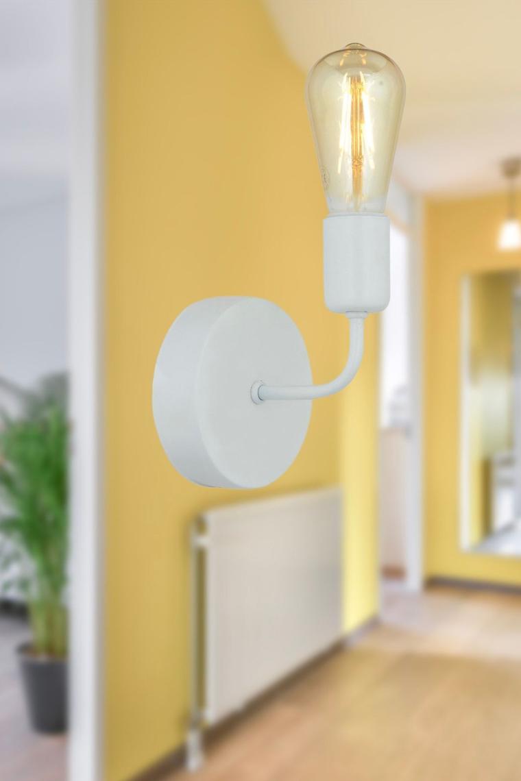 Apliqa Core Beyaz Duvar Lambası Yatak Odası-Yatak Başı-Banyo İçin Modern Aplik