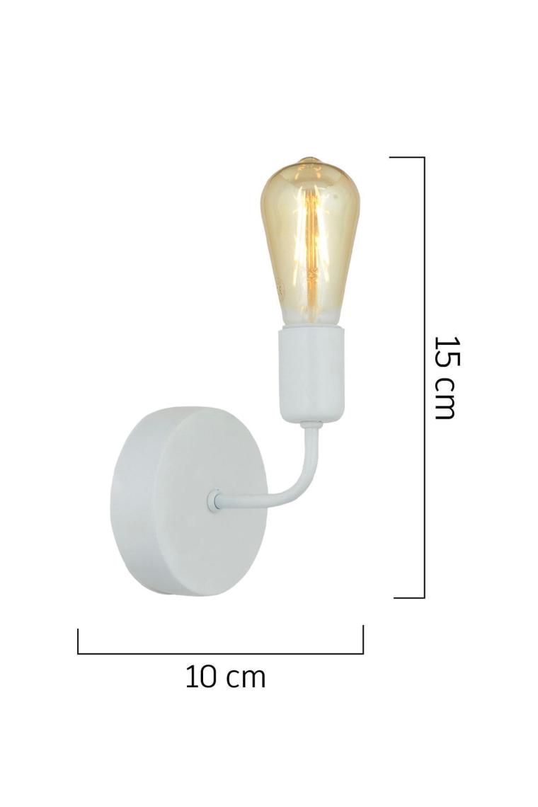 Apliqa Core Beyaz Duvar Lambası Yatak Odası-Yatak Başı-Banyo İçin Modern Aplik