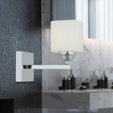 Apliqa Minel Krom Kaplama Duvar Lambası Yatak Odası-Yatak Başı-Banyo İçin Modern Aplik