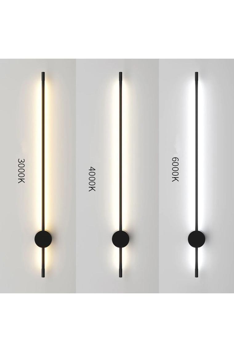 Vonalight Modern Dekoratif LED Duvar Aplik 70CM Siyah 3000K