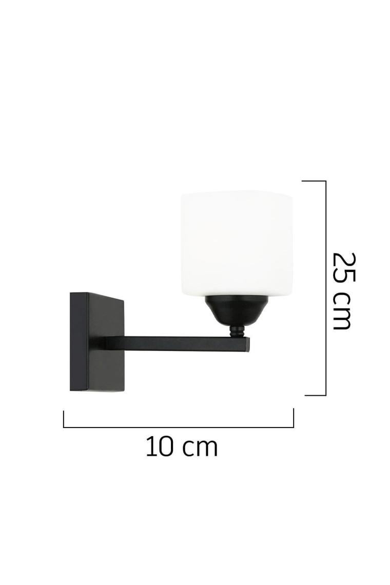Apliqa Minel Siyah Duvar Lambası Yatak Odası-Yatak Başı-Banyo İçin Modern Aplik