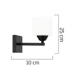 Apliqa Minel Siyah Duvar Lambası Yatak Odası-Yatak Başı-Banyo İçin Modern Aplik