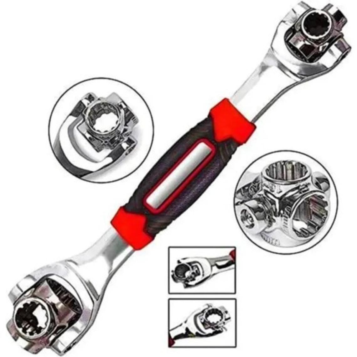 Spech Power 48 Fonksiyonlu Lokma Anahtar Seti Akıllı Lokma Anahatar Kiti Cırcır Kolu Çelik Malzeme