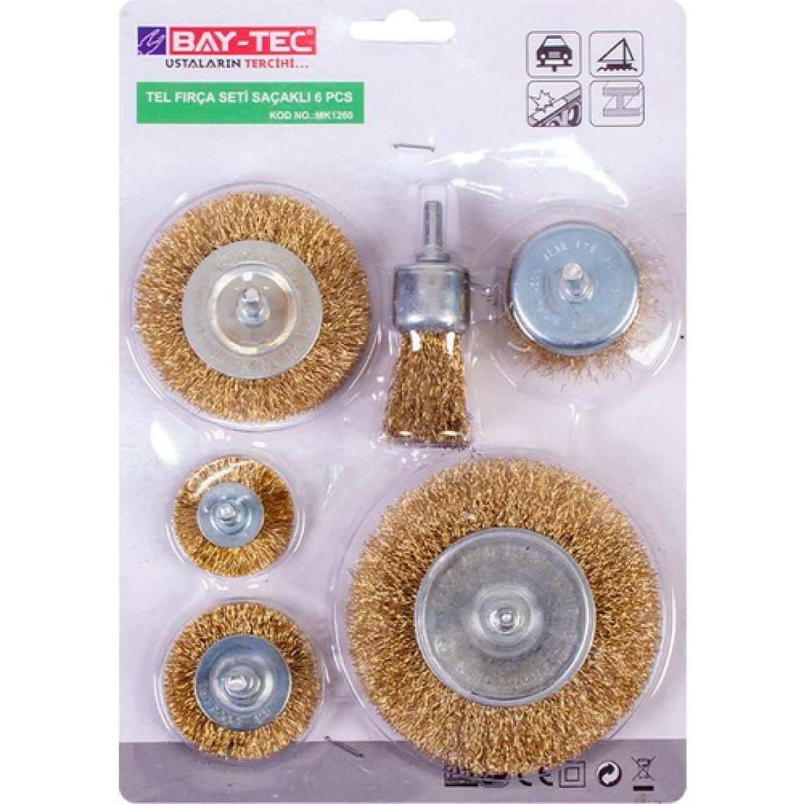 Baytech Baytec Tel Fırça Seti 6 Parça MK1260