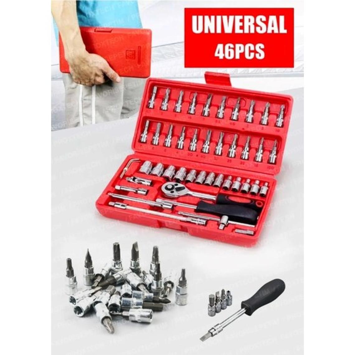 Proxtech  50 Parça Mini Lokma Takımı Otomatik Cırcırlı 1/4" Wrench Set Yüksek Kalite Kombinasyon Alet Seti