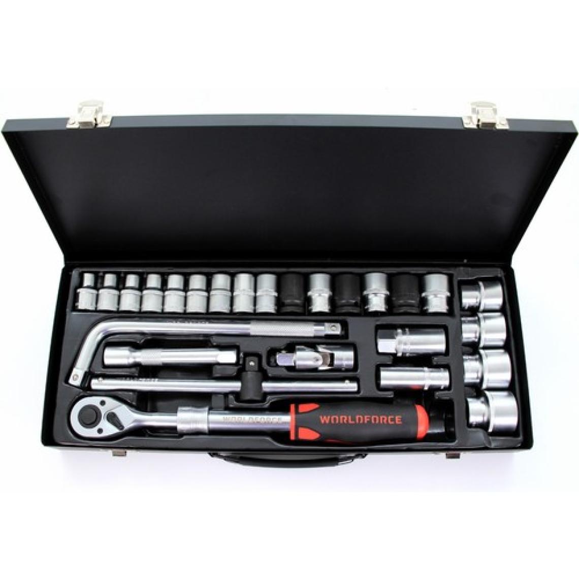 Worldforce 1/2" 26 Parça Lokma Takımı 8-32MM Profesyonel Takım Seti
