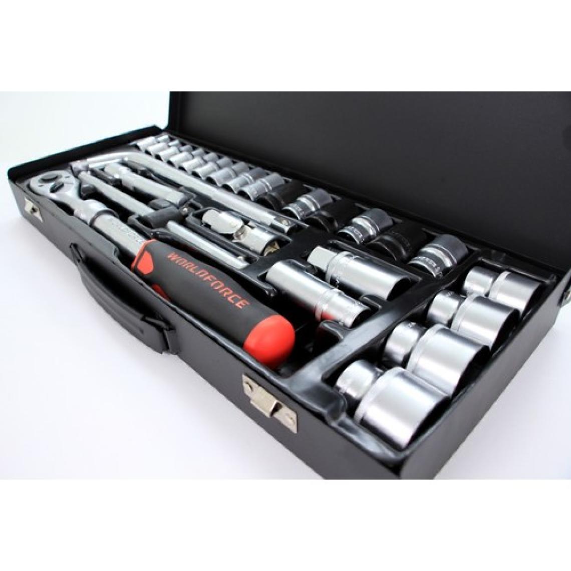 Worldforce 1/2" 26 Parça Lokma Takımı 8-32MM Profesyonel Takım Seti