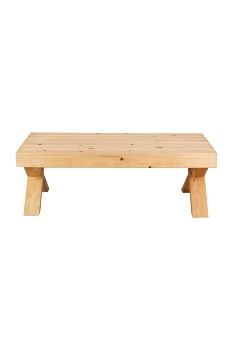 Tk Wood Crafts Ahşap Naturel Bank