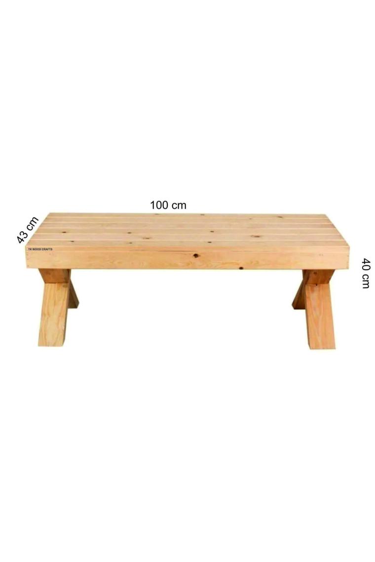 Tk Wood Crafts Ahşap Naturel Bank