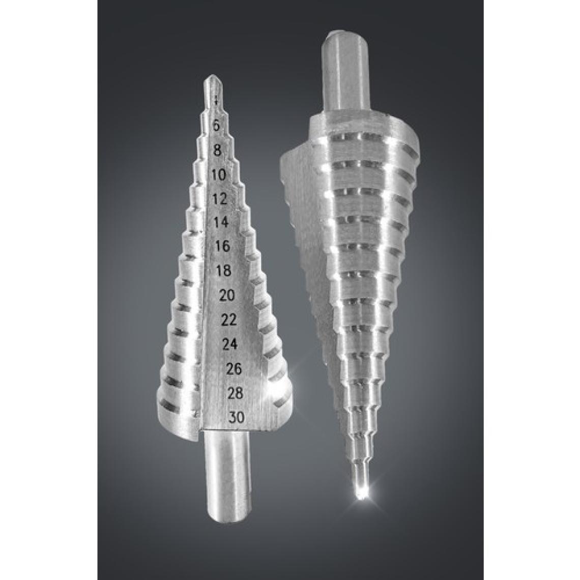 Proxtech  Paslanmaz Kademeli Matkap Ucu Sac Delme 4-30 mm Sarı Titanyum Kozalak Panç