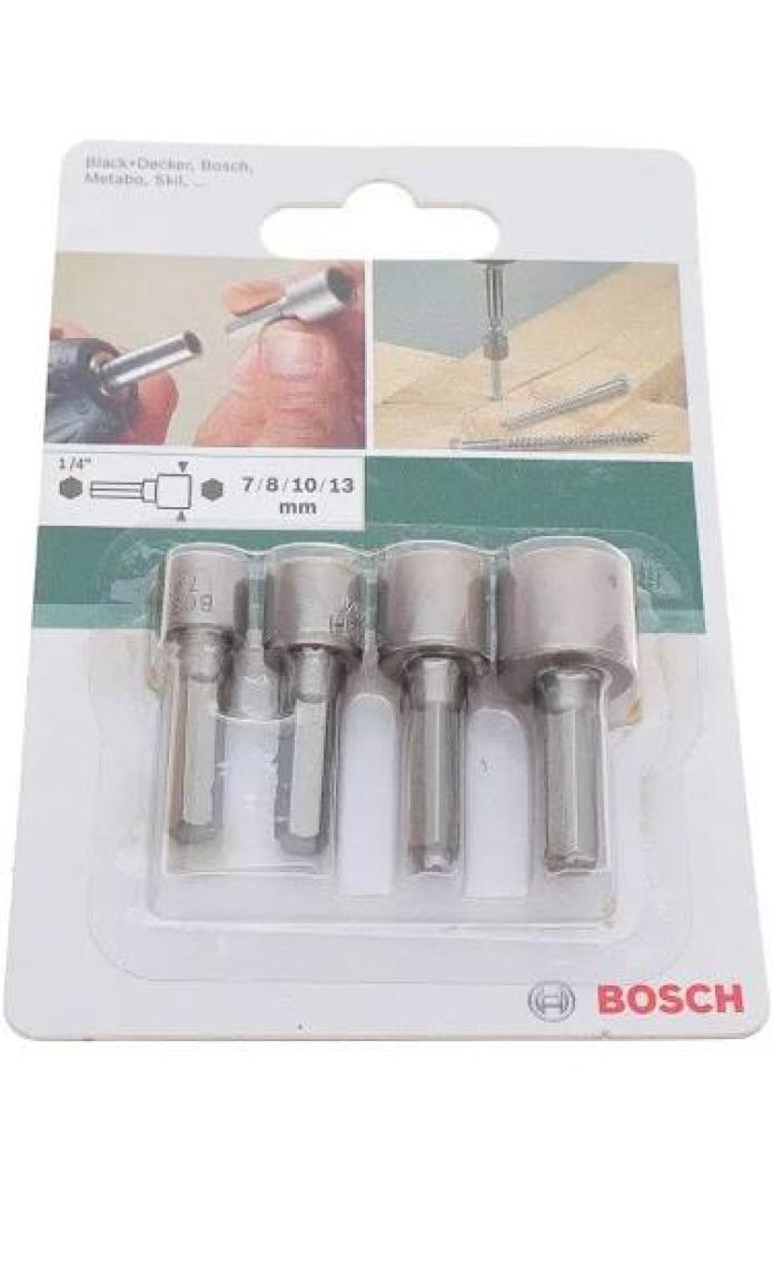 Bosch 4 Parçalı Lokma Seti 7/8/10/13 mm
