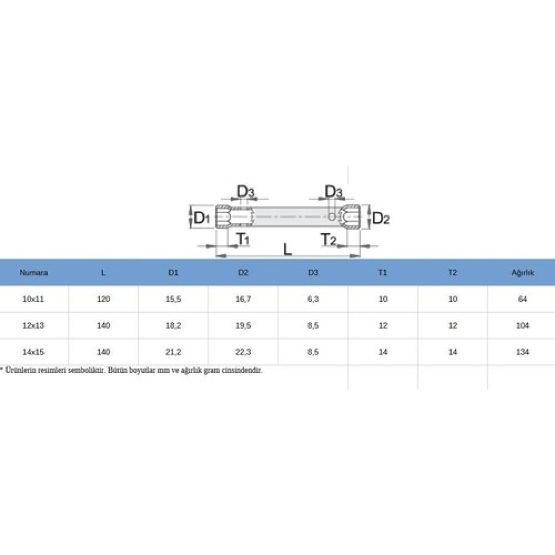 Unior 215 Buji Boru Anahtarı 10-11