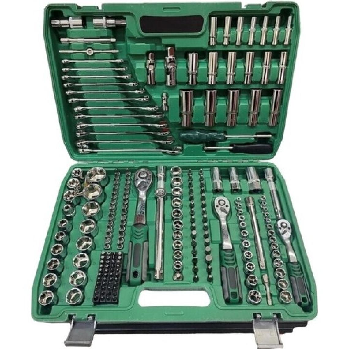 NewStar Tam Profesiyonel Germany 72 Diş Eğik Cırcır 216 Parça Lokma Takımı Oto Tamirci Tam Set 1/2-3/8-1/4