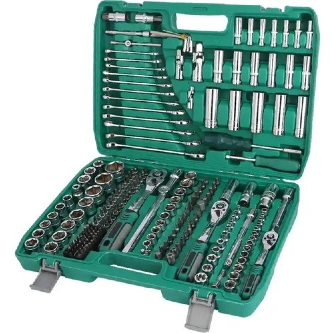NewStar Tam Profesiyonel Germany 72 Diş Eğik Cırcır 216 Parça Lokma Takımı Oto Tamirci Tam Set 1/2-3/8-1/4