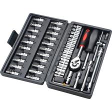 Depolife 46 Parça Mini Lokma Takımı Otomatik Cırcırlı 1/4" Wrench Set Yüksek Kalite Kombinasyon Alet Seti