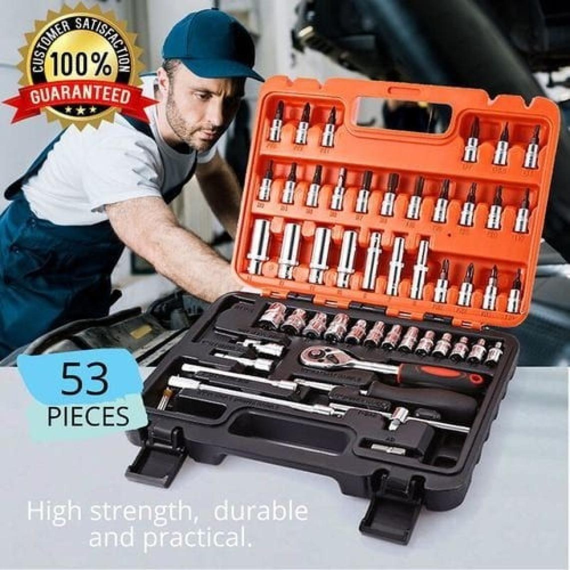 Staxx Power Germany Cr-V Max 1/4 Cırcırlı Lokma Anahtar Takımı Bits Uç Seti 53 Parça Tam Set