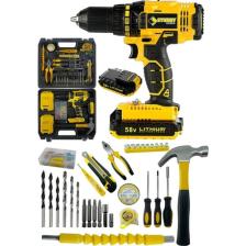 Sturdy Alman Tech FULL Set 92VF 8AH Lıon Çift Akülü Turbo Şarjlı Vidalama Matkap 99 Parça Setli
