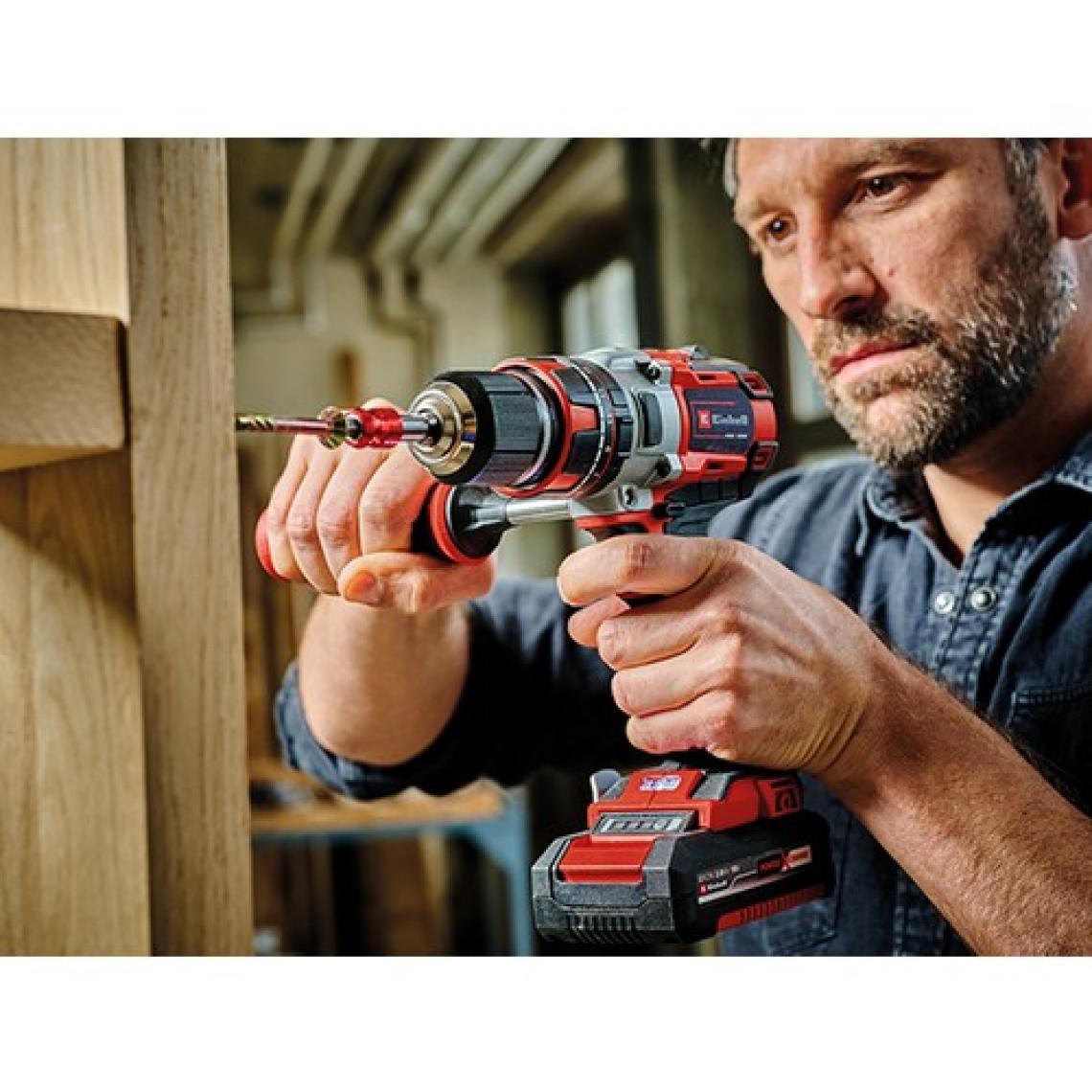 Einhell TE-CD 18 Li-i Kömürsüz Power X-Change Akülü Darbeli Vidalama (darbe fonksiyonlu, Li-Ion, 18 V, 2 hız, 60 Nm, LED ışık, çanta, 2x 2,0 Ah akü ve şarj cihazı dahildir) - 4513861