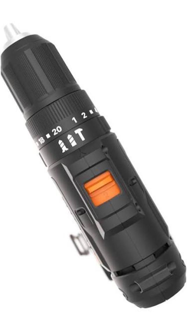 Worx WX370 20VOLT/2AH. Li-Ion Çift Akülü Profesyonel Şarjlı Darbeli Matkap + 30 Parça Aksesuar Seti