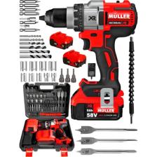 Müller Germany V-Power 5800 Darbeli  Xr Li-Ion Çift Akülü Şarjlı Vidalama Matkap
