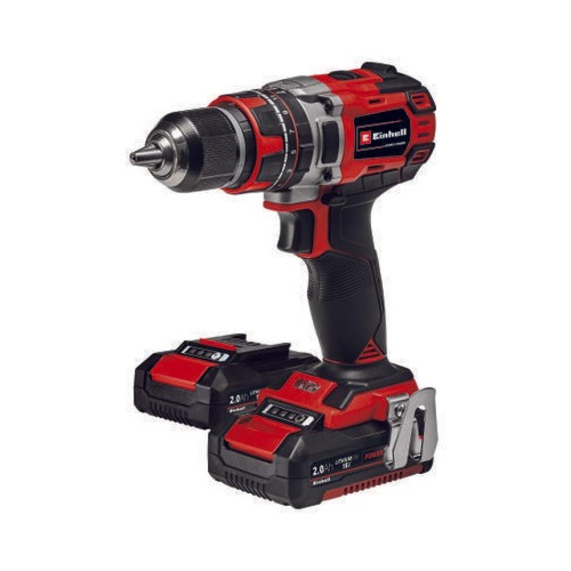 Einhell Professional Akülü Darbeli Vidalama TP-CD 18/50 Li-i BL Kit Power X-Change (18 V, kömürsüz, 50 Nm, darbeli delme fonksiyonu, 2x 2,0 Ah akü + şarj cihazı dahildir) - 4513940