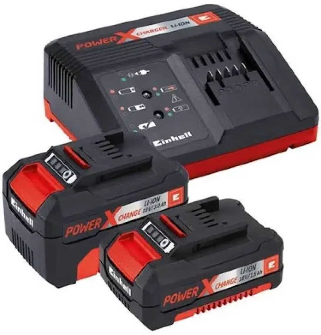 Einhell Akülü Alet Seti TC-TK 18 Li Kit, Power X-Change (Lityum-İyon, vidalama TC-CD 18/35 Li + avuç taşlama TC-AG 18/115 Li, 1,5 Ah ve 3,0 Ah akü dahil) - 4257238