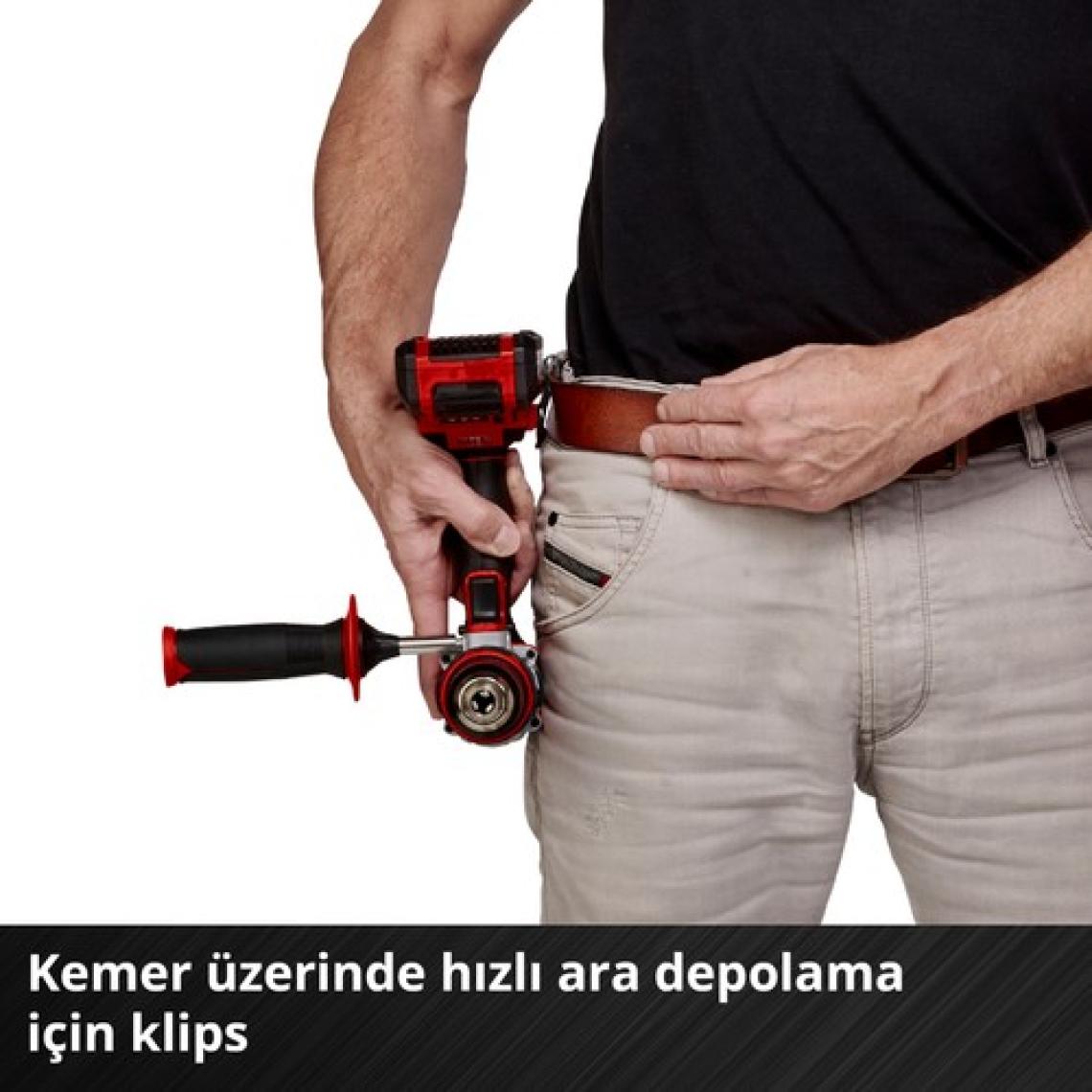 Einhell Profesyonel Akülü Darbeli Vidalama TE-CD 18 Li-i BL Solo Power X-Change (18 V, Darbe Fonksiyonu, Kömürsüz, 60 Nm, 2 Vites, 13 mm Metal Mandren, LED Işık, akü dahil değildir) - 4513860
