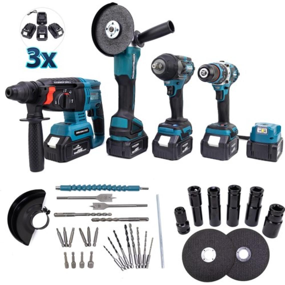 Dawreek  Beşli Set MK800 (Power Bank LED 13MM Ç.mandren+S.sıkma+Ş.spral+Ş.hilti)