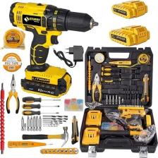 Sturdy Japon Technology 56V8AH K-T-G Seri Metal Şanzuman Şarjlı Çift Akülü Matkap 39 Prç Uç Setli