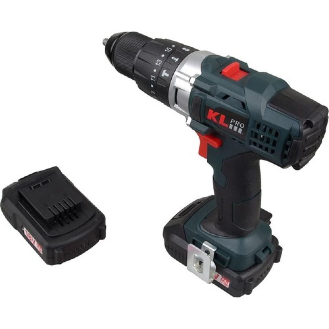 KL Pro  Kldm1820 18Volt/2.0Ah Li-İon Çift Akülü Profesyonel Darbeli Matkap