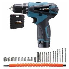 Mager 20 V 3 Ah Çift Akülü Kutulu Işıklı Vidalama Şarjlı Matkap 30'lu Professional Set