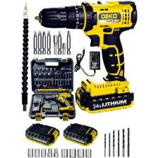 Deko Turkey ECD-DKT-1069 24V Çift Akülü Şarjlı Vidalama Darbeli Matkap Çantalı Set + 24PARÇA Usta Seti ECD-DKT-1069