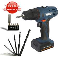 Ferm Power Cdm1129 Akülü Lı-Ion Vidalama 12V 1,3Ah Tek Akü - Çantalı
