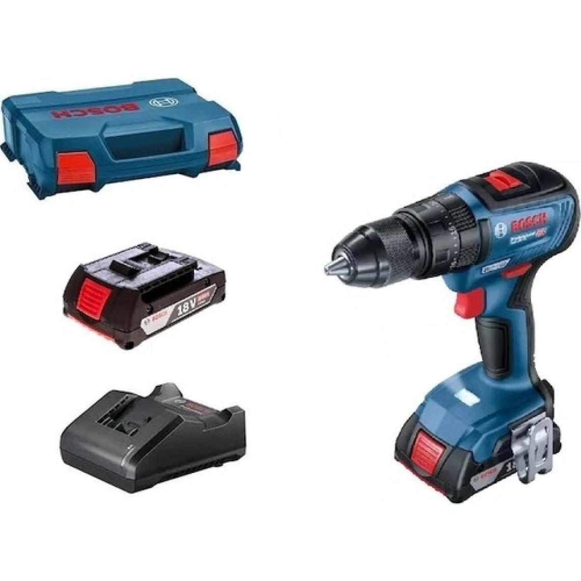 Bosch GSB 18V-50 2x2 Ah Akülü Darbeli Vidalama Makinesi