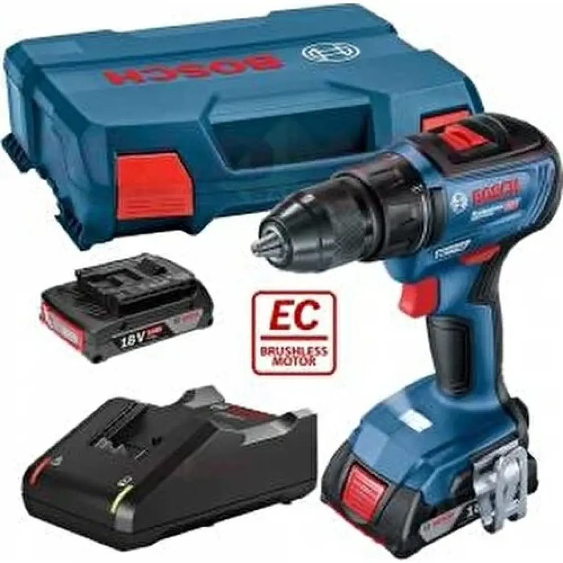 Bosch GSB 18V-50 2x2 Ah Akülü Darbeli Vidalama Makinesi