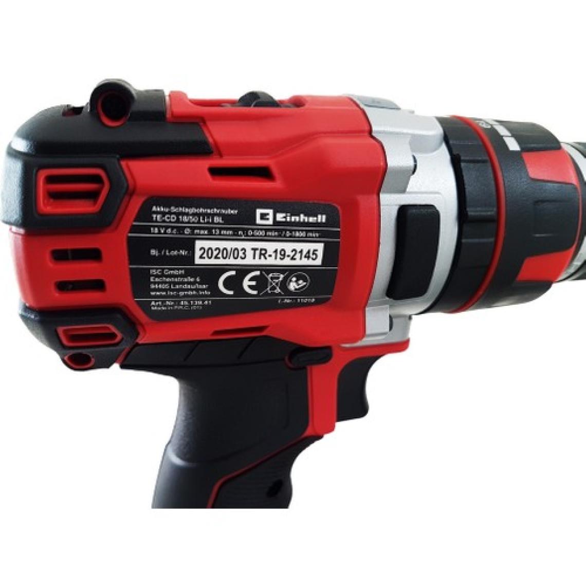 Einhell TP-CD 18/50 Li-i BL Çift Akülü 2 Ah Darbeli Matkap