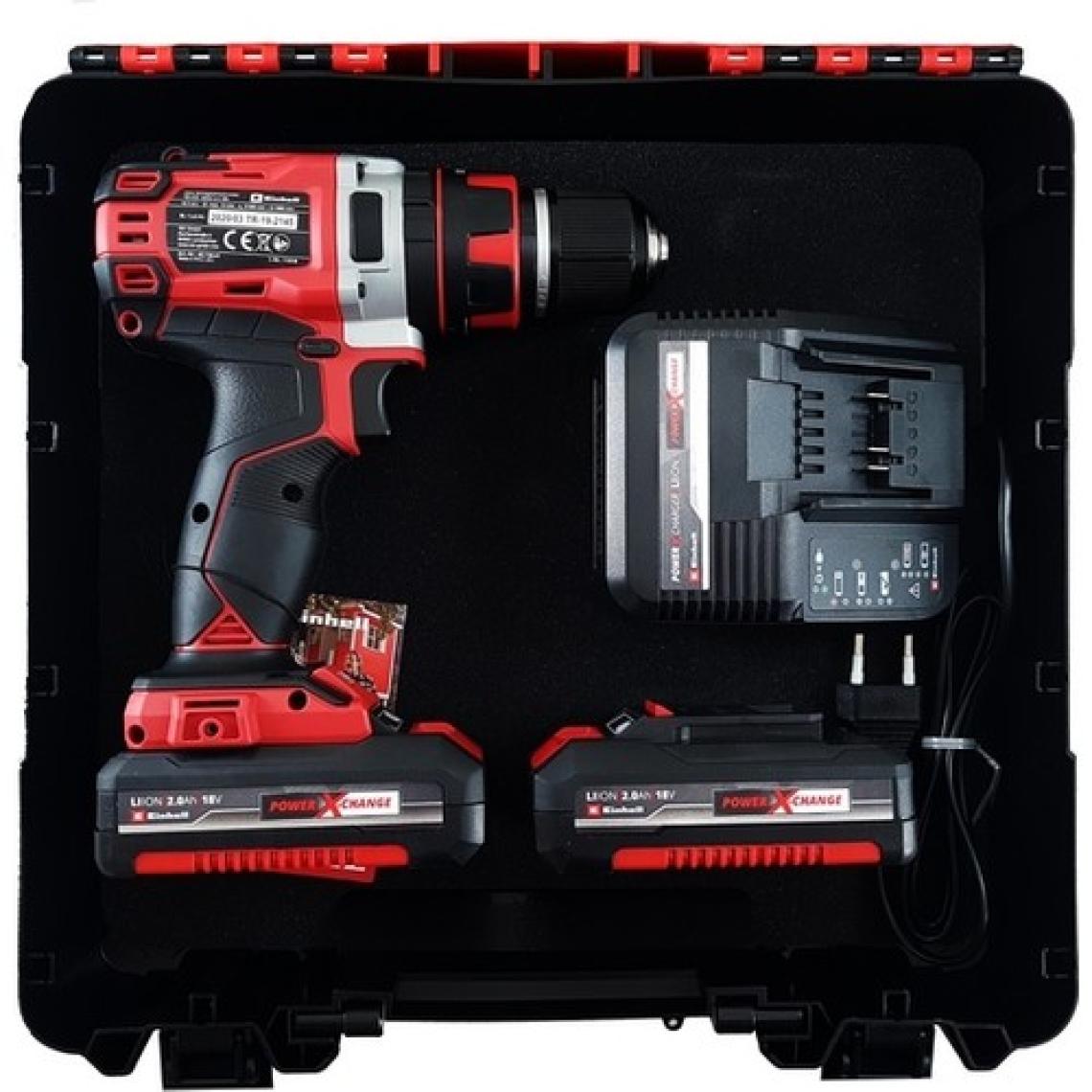 Einhell TP-CD 18/50 Li-i BL Çift Akülü 2 Ah Darbeli Matkap