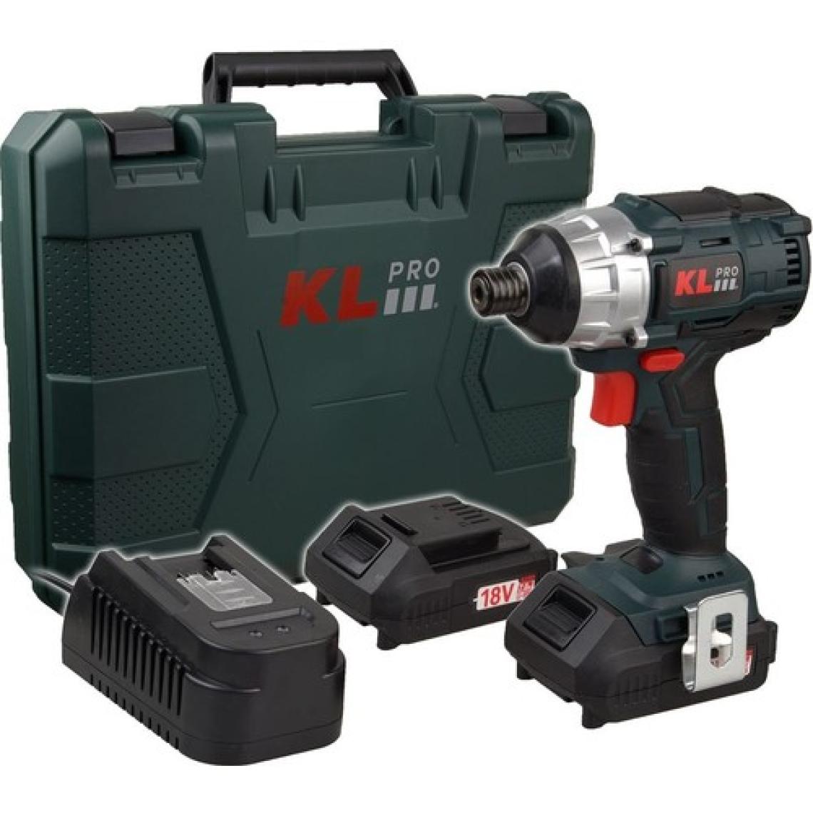 Klpro Kldv1820B 18Volt/2.0Ah Li-İon Çift Akülü Kömürsüz Profesyonel Darbeli Tornavida