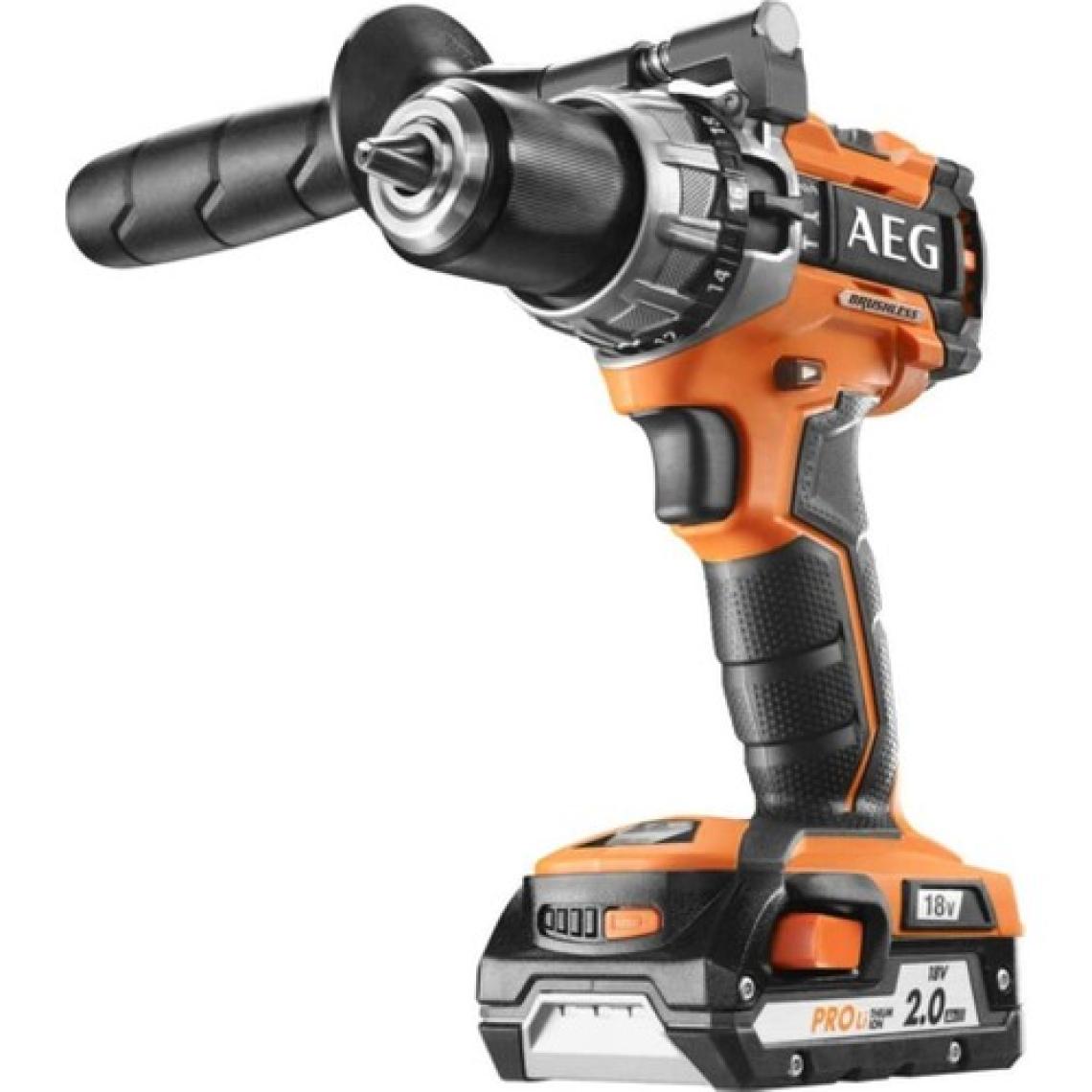 AEG BSB18 C2 BL-202C 18 V 2 Ah Çift Akülü Darbeli Matkap