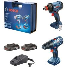 Bosch GSR 180-LI Matkap + GDX 180-LI Somun Sıkma Makinesi + 2x2 Ah Akülü Set