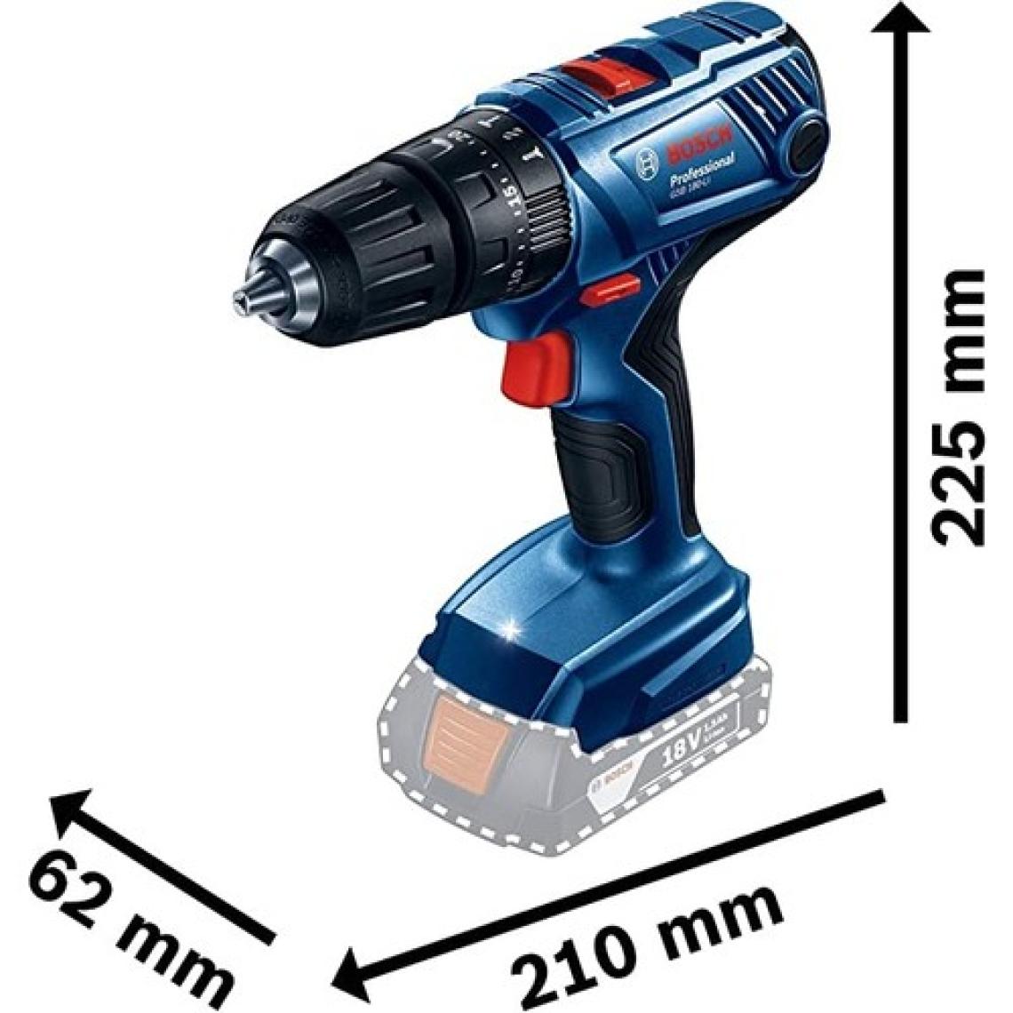 Bosch GSB 180-LI 2x2 Ah Akülü Vidalama Makinesi