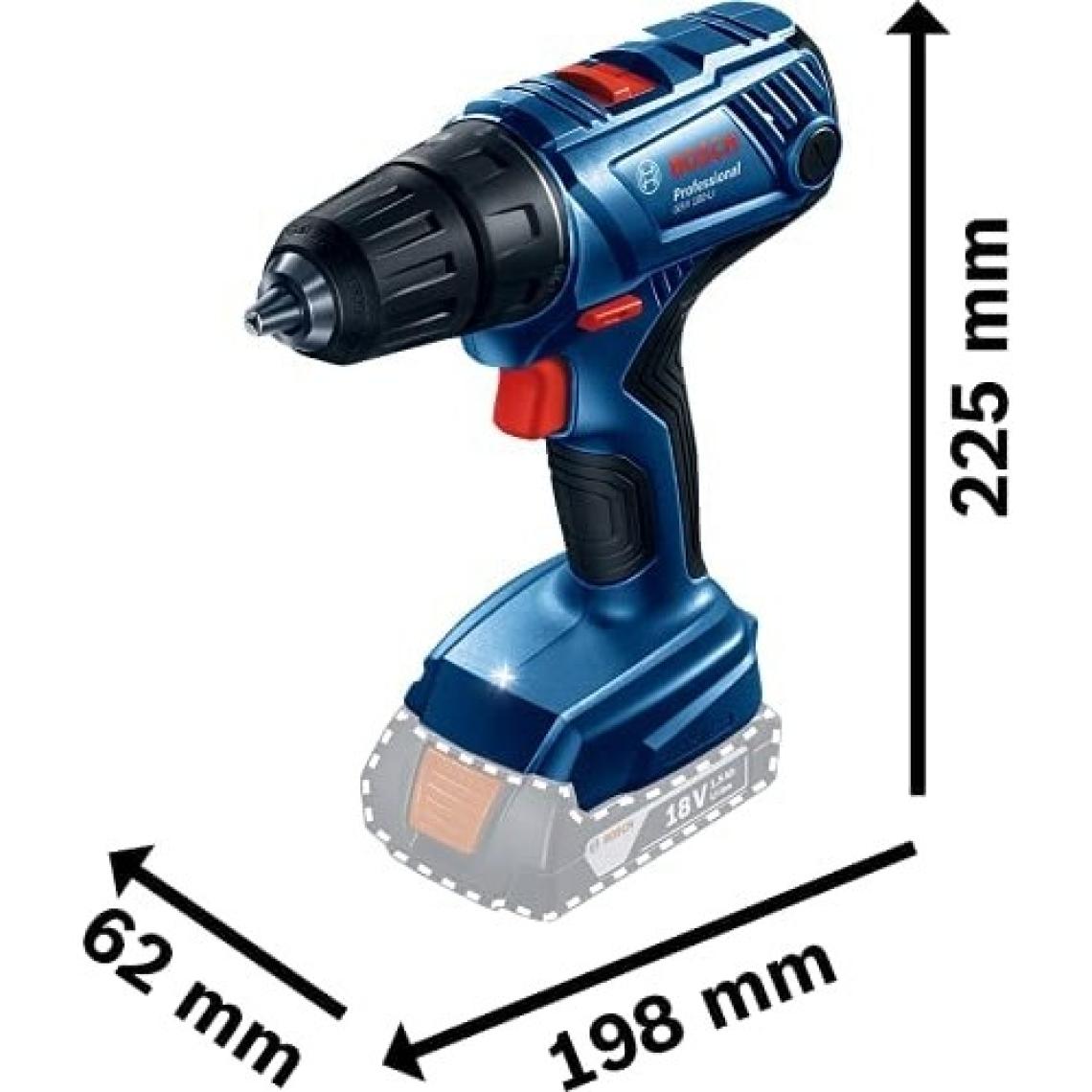 Bosch GSR 180-LI 18 V 2x2 Ah Akülü Darbesiz Matkap