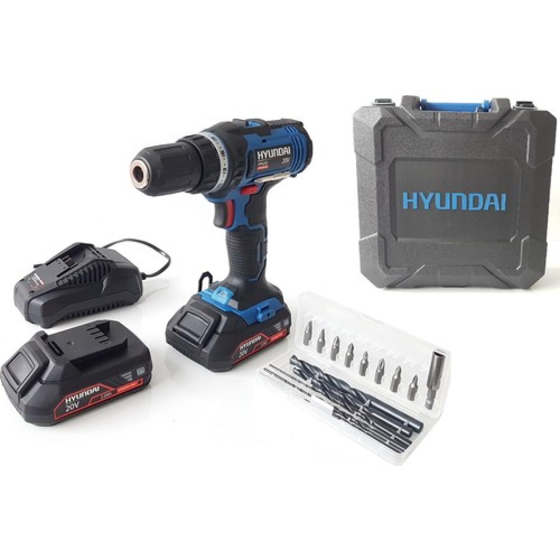 Hyundai HPA202 Çift Akülü Vidalama Makinesi
