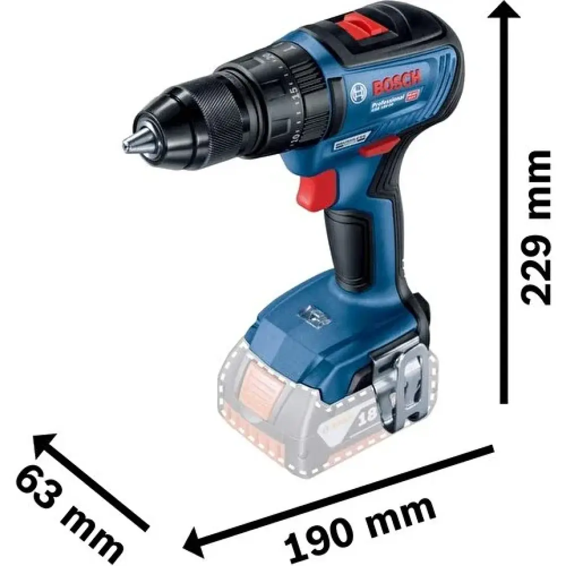 Bosch GSB 18V-50 Çift Akülü Vidalama Makinesi