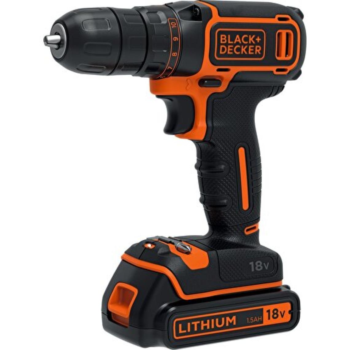 Black+Decker BDCDC18  18V 1.5Ah Li-ion Şarjlı Darbesiz Matkap