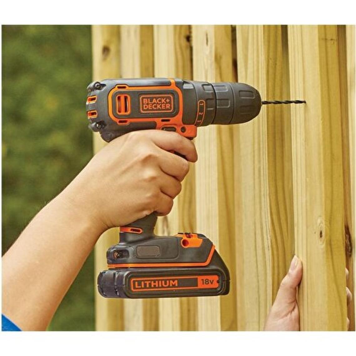 Black+Decker BDCDC18  18V 1.5Ah Li-ion Şarjlı Darbesiz Matkap