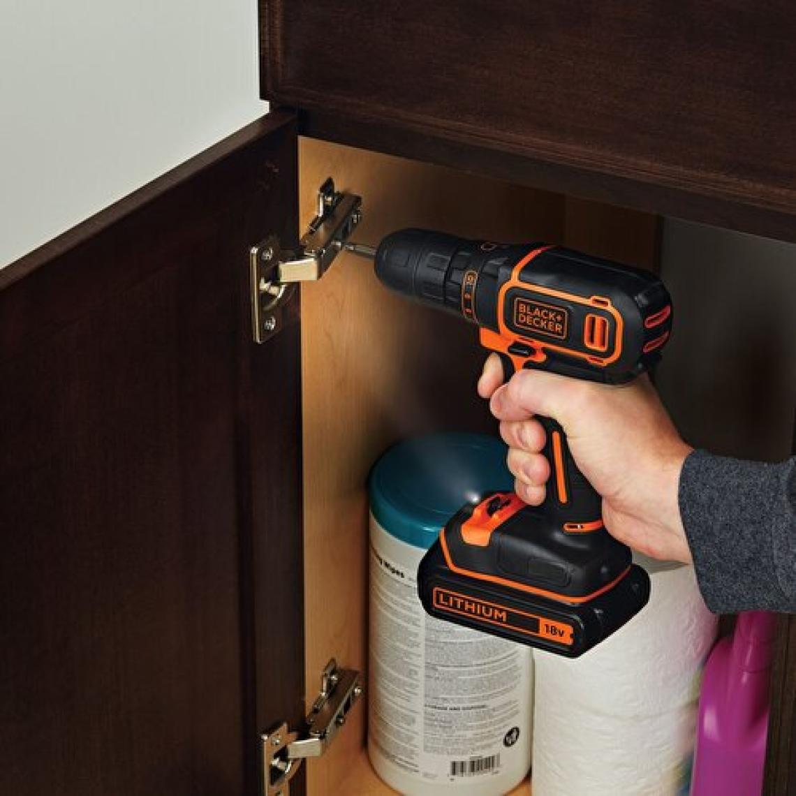 Black+Decker BDCDC18  18V 1.5Ah Li-ion Şarjlı Darbesiz Matkap